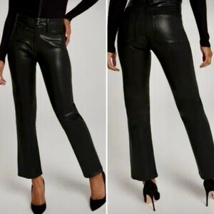 * NWT Authentic Good Legs Black Coated High Waisted Straight Leg Jeans